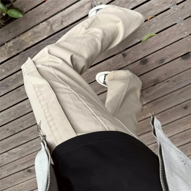 美式复古设计感微喇休闲裤男cleanfit直筒显瘦牛仔长裤LL2111-P53,男装休闲裤,星座1008