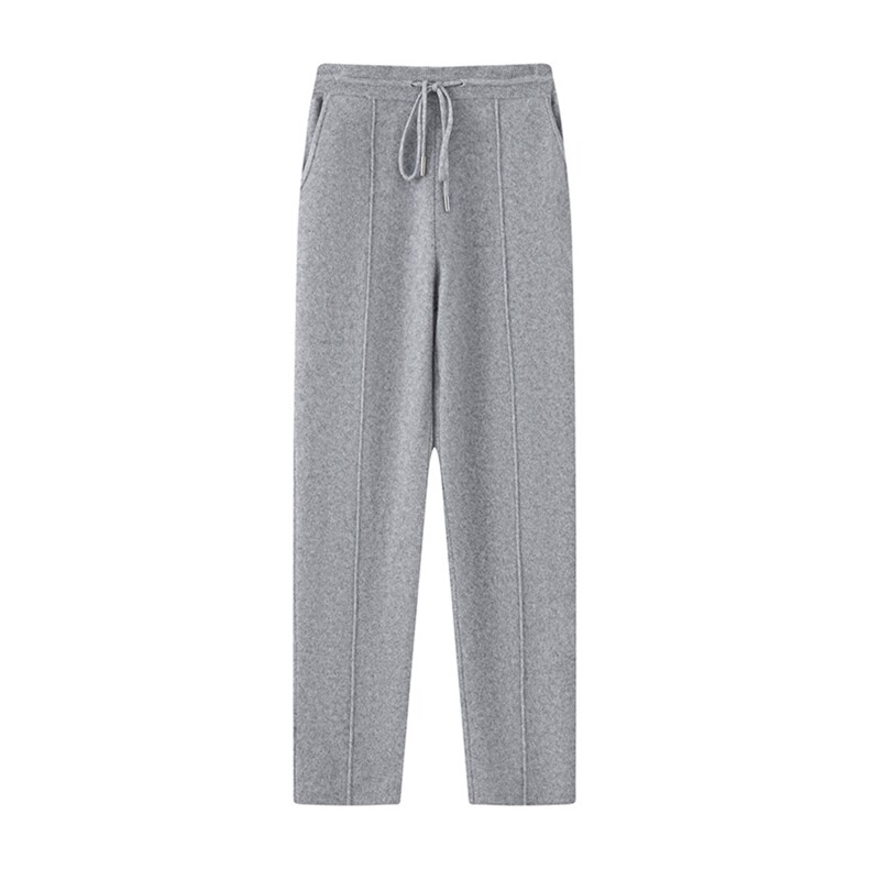 秋冬季35%羊绒休闲商务百搭四平加厚中缝裤休闲裤男装，男装休闲裤，隆格羊绒