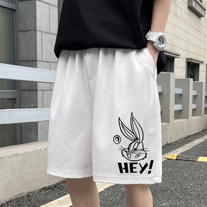 MK37179-P15 冰丝短裤男士大码宽松休闲五分裤男运动中裤 港风图片