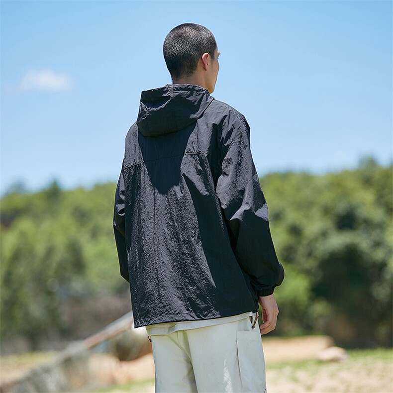 夏季连帽防晒衣潮流宽松休闲上衣A161-2350-P65,男装防晒衣,电商A161