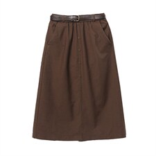 长期现货，纯棉百搭半身裙女新款时尚休闲宽松中长款开衩裙子，女装半身裙，涵誉