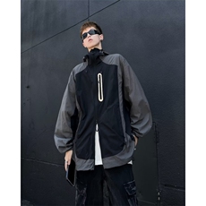 男真抽绳冲孔防晒防紫外线连帽冲锋衣山系户外登山服W9318，男装防晒衣，星座1116A-1（原606A）