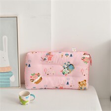 2023新款全棉3D豆豆绒立体枕30x50cm熊宝宝，枕头枕芯其他，格格屋家纺（原汀滢家纺）