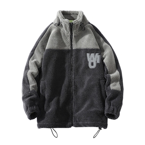 冬季港风加绒加厚羊羔绒棉衣宽松棉服外套男士 8853-P115控价138图片