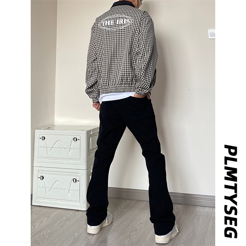 B221美式ins高街暗黑小众修身弹力休闲牛仔裤LK23010-P60控78,男装牛仔裤,电商B221