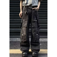1506/Q5070/P74非潮勿近高街美式复古多口袋工装牛仔裤，男装牛仔裤，星座1506