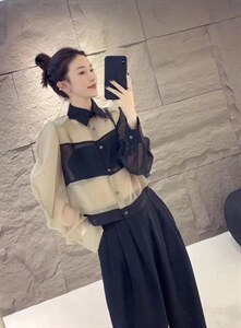 【现货】欧货欧根纱仿晒纱仿晒衣图片