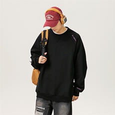 纯棉美式潮牌字母圆领卫衣男春秋款宽松百搭长袖上衣WY81P40，男装卫衣，星座1013-5