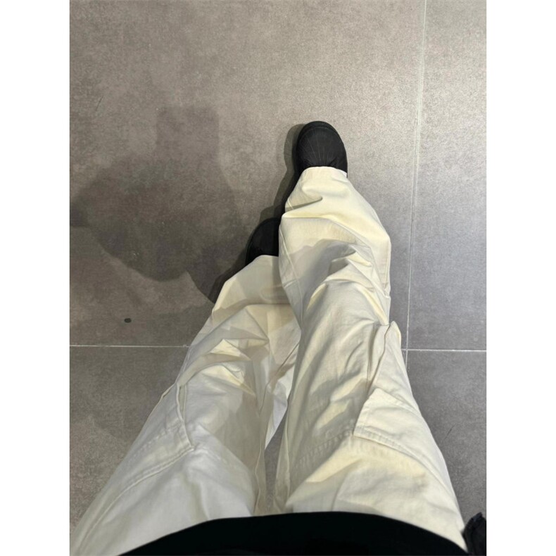 【网图】杏色高个子工装裤男夏季宽松直筒美式vibe裤子X801WW-P70，男装工装外套，星座1007（原301D）