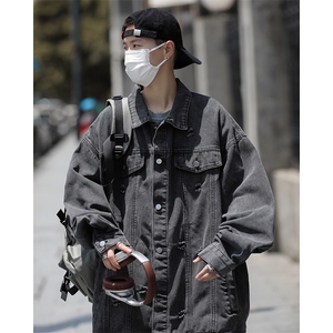 牛仔外套男秋季高街休闲夹克港风休闲工装上衣服JK0857-P68