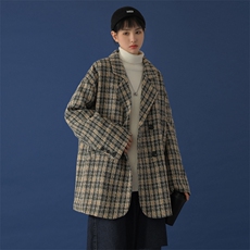 20年秋冬小香风加厚学院风品质西装外套DS-B293-Y779-P110控148，男装西服，电商A306