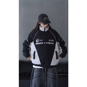 抖音视频截图 只展示慎用 大货已到机车潮牌棉服77950特P85图片