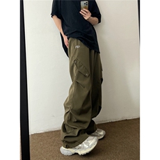 美式工装裤男新款潮牌宽松复古痞帅直筒休闲阔腿裤LA15-P40，男装工装外套，星座208-5