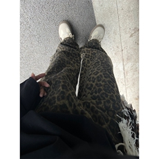 美式复古豹纹牛仔裤欧美高街hiphop裤子直筒裤男KZA25-P55，男装牛仔裤，星座1007（原301D）