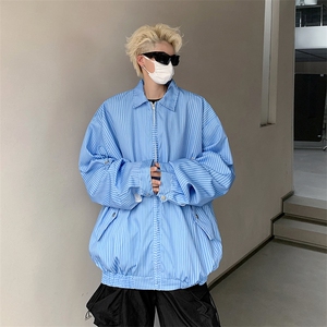 港风秋款男飞行员夹克工装外套设计感小众设计感JK0651-P63图片