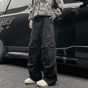 美式复古vibe风立体结构拼接宽松多口袋休闲工装裤K6673-P53图片