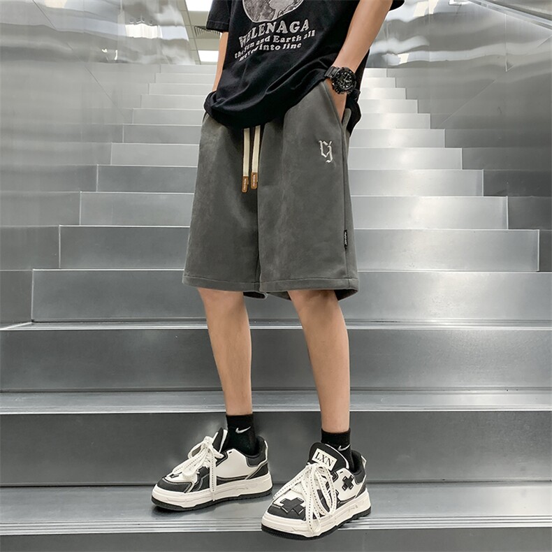 五分短裤潮牌男冰丝夏季薄款休闲运动美式跑步速干N3312,男装休闲裤,星座1116A-1（原606A）