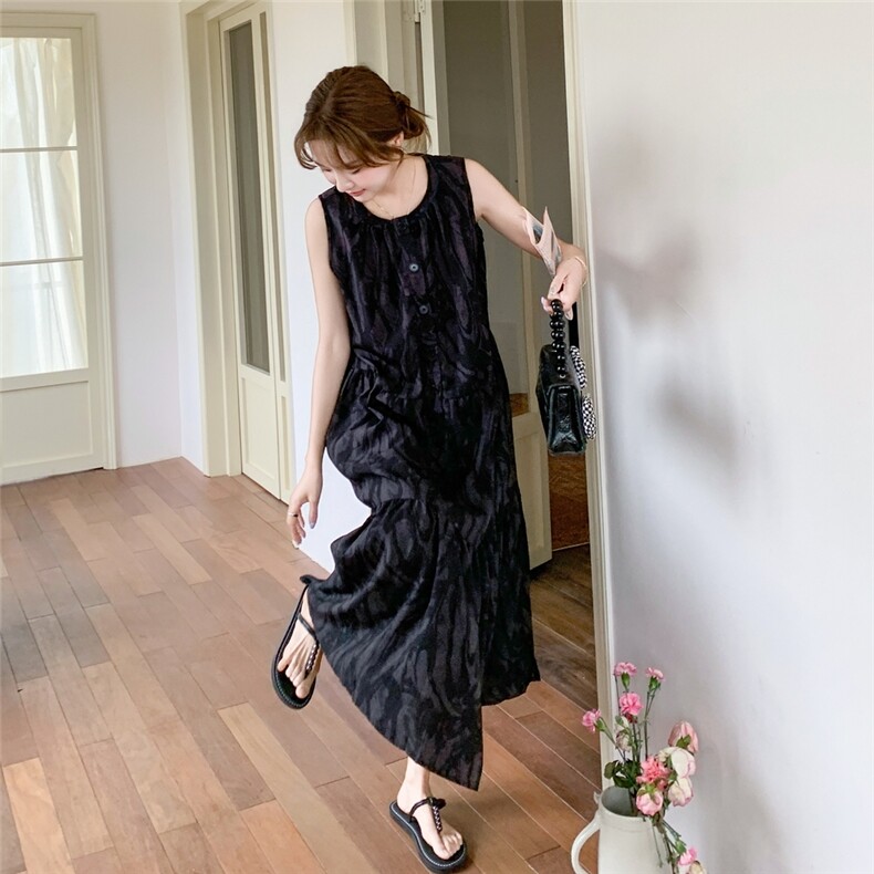 【大货已出数据好】慵懒肌理感背心连衣裙C258-2591-P120K168,女装连衣裙,2C258