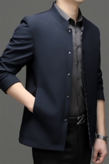 Z1312春季新款2023年男士休闲长袖中山领夹克商务外套，男装夹克，电商B360