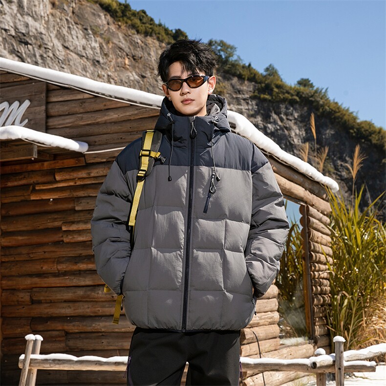 311B-1-YZ-9231-P208控359潮牌提花情侣百搭立领羽绒服抗皱风防，男装羽绒服，星座311B-1