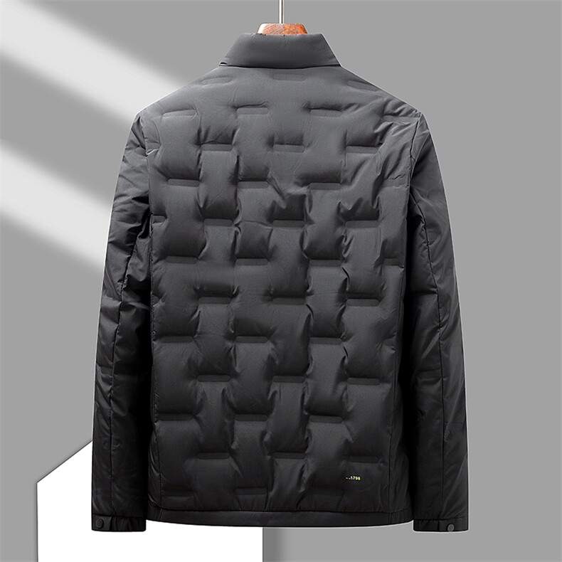 男士短款羽绒服冬季保暖爸爸中老年冬装时尚立领外套HO23126-P190,男装羽绒服,星座1105-3