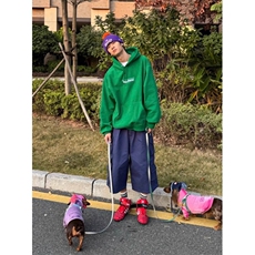 2025美式多口袋阔腿工装裤男女宽松街头直筒休闲七分裤K6320-P60，男装牛仔裤，星座412-1