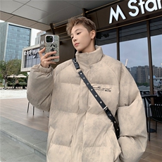 特p100控158冬立领机车棉服情侣棉衣面包扎染服墨染风外套男MY248，男装棉衣，电商B370