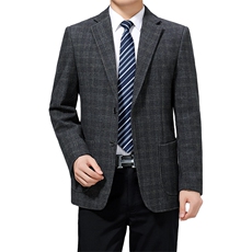 男士2023秋季新款长袖商务休闲西服中青年纯色便服外套AJY3-P170，男装西服，电商B212（原钱塘6029）