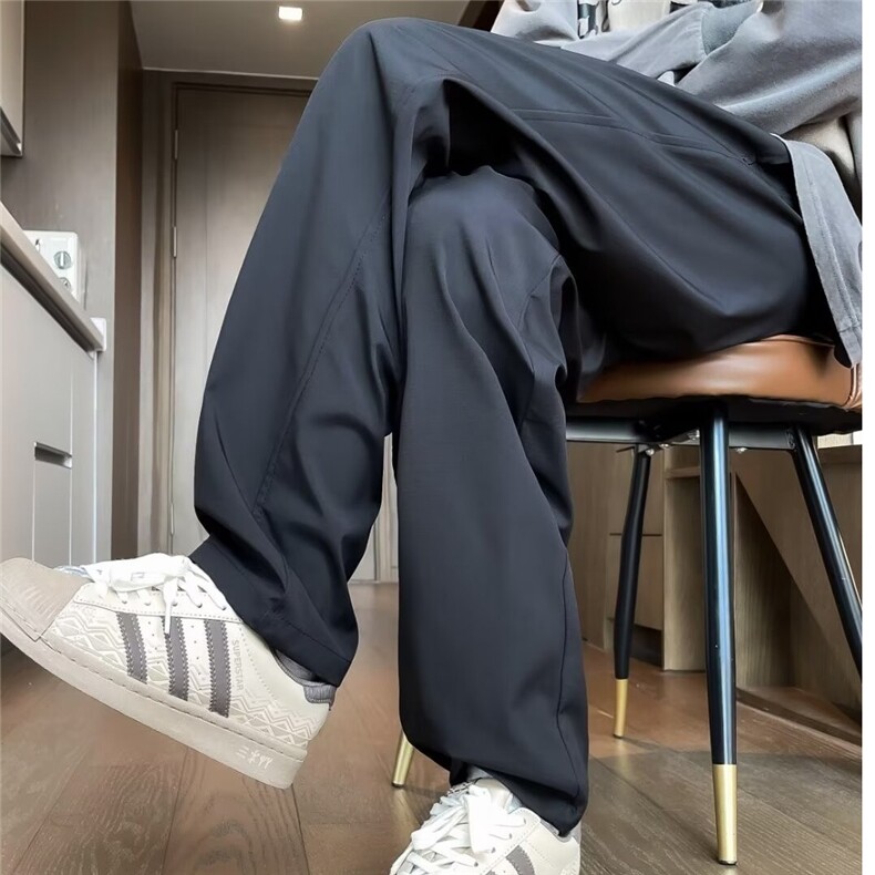 低腰宽松型潮休闲裤伞兵裤子夏季微喇直筒裤运动长裤K2869/P45，女装休闲裤，星座506