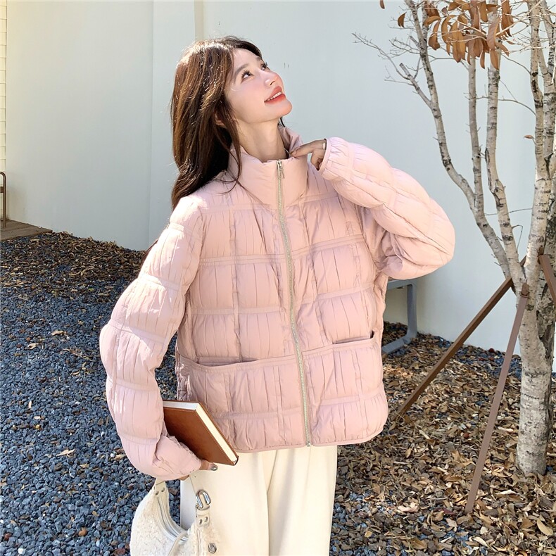 新品新工艺定制面料洋气轻薄羽绒服2C273-1035-P300-K468,女装羽绒服,2C273
