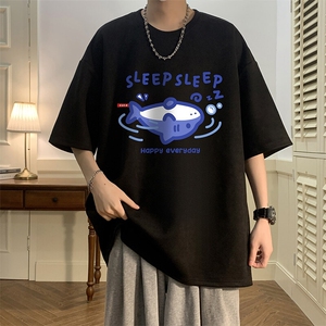 麂皮绒短袖t恤男大码半袖男 JD82453-P25图片