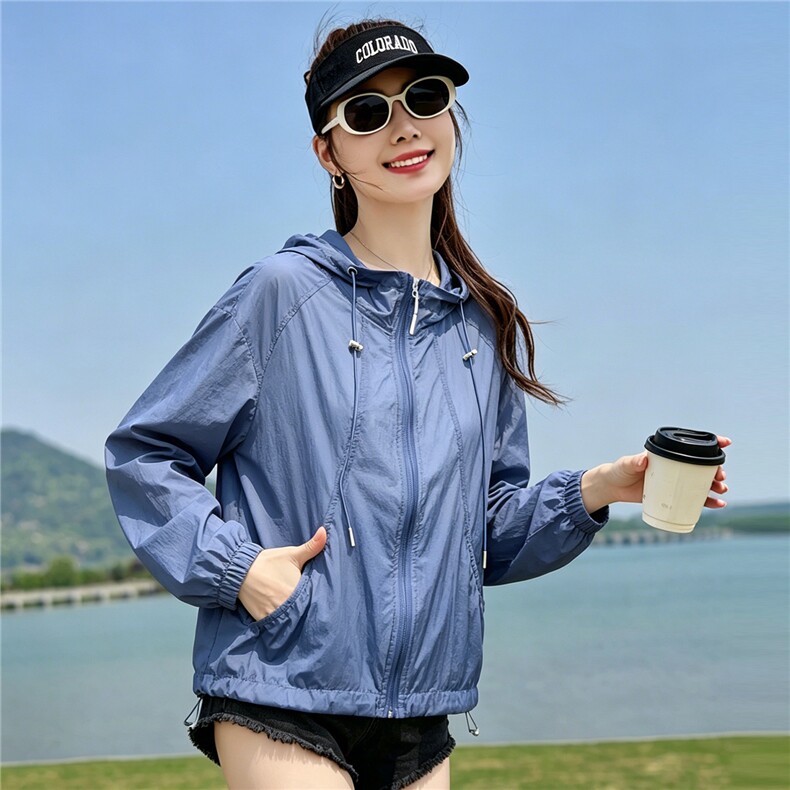 现货！2026夏季新款时尚休闲防晒衣女图片