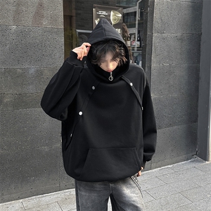 新品秋冬男士立领连帽卫衣 常规p65加绒p75图片