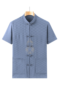 风男士套装衣服短袖唐装汉服夏季葫芦绣两件套t恤CM2805-P98图片