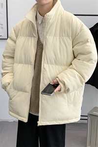 冬季青少年加绒加厚立领棉衣港风宽松大码棉服外套男女 6223-P100图片
