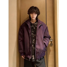 网图美式解构棒球棉服男冬季加厚廓形机能立领外套MY61049-特P78，男装棉衣，星座1007（原301D）