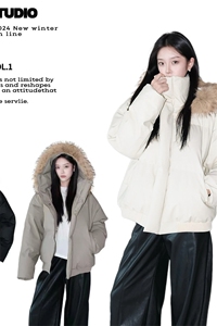 [网图慎用]可拆卸毛领棉服外套加厚保暖面包服5D3065-TP90不图片