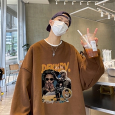 特P25控48秋冬新款男士圆领卫衣宽松休闲日常百搭上衣WQ2441，男装卫衣，电商B370