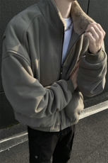 黑墙风百搭复古剪裁解构设计加绒加厚重磅夹克外套TBMY03-P120，男装夹克，星座1315