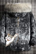 MC49013-P135日系潮衣男大码派克服男工装服外套袄网格，男装棉衣，电商A040A