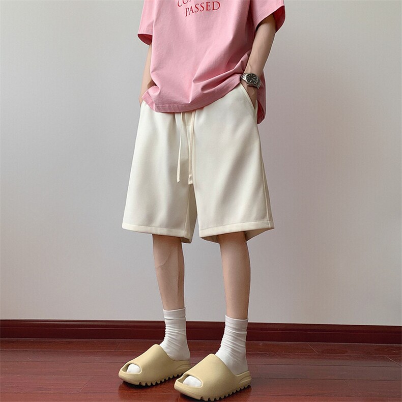 25年春夏针织休闲短裤红地板图现货C323-1-K7826-TP26,男装牛仔裤,电商C323-1