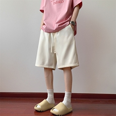 25年春夏针织休闲短裤红地板图现货C323-1-K7826-TP26，男装牛仔裤，电商C323-1
