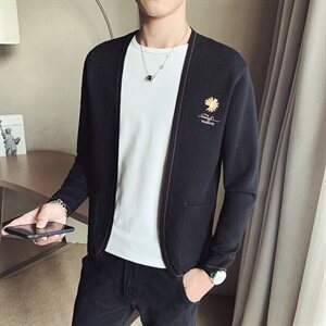 春款店主风高品质百搭小雏菊绣花开衫毛衣针织长袖外搭 V1015-P78图片