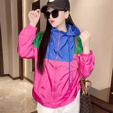 欧货新款防晒衣女2025春夏季拼接撞色宽松百搭连帽长袖薄款防晒服，男装防晒衣，星座1210-1