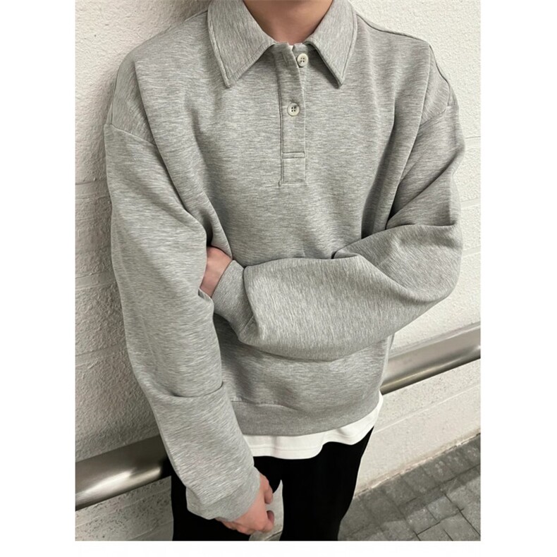 1506-1/GWY570/P41日系简约高级感POLO衫卫衣,男装Polo衫,星座1506A