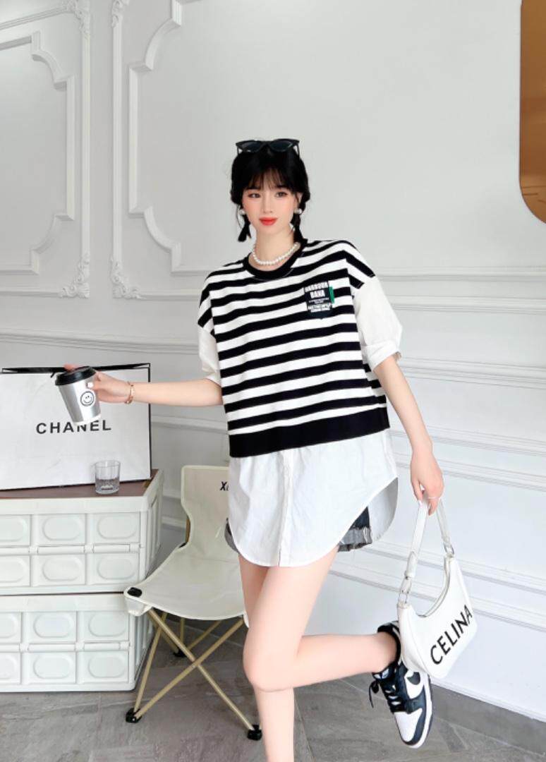 夏款新款条纹短袖873款，其它，英雅姿秀