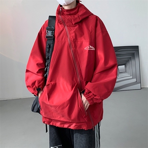8XL-M 特大码春季Cityboy宽松冲锋衣夹克男女上衣外套男JK1310P85图片