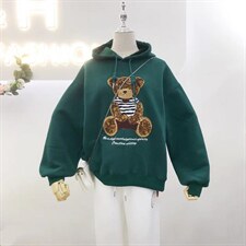 加绒连帽卫衣，女装卫衣/绒衫，IEC