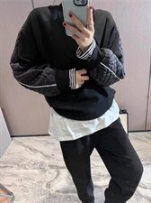 加绒卫衣拼，女装卫衣/绒衫，依多坊