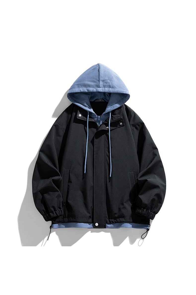 秋季现货假两件夹克男二开冲锋衣外套DSA157B-JK763-特P70,男装夹克,电商A157B